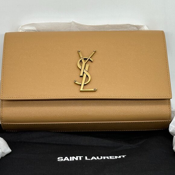 Saint Laurent YSL Monogram Kate Medium Crossbody Grained Leather Chain Bag - Picture 6 of 16